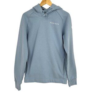 Castore Size XS Hoodie Sweatshirt Baby Blue Pullover Long Sleeve Logo